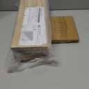 WOPITUES Wood Floating Shelves Set of 6, Shelves for Wall Decor, Farmhouse Shelf for Bedroom, Bathroom Storage Shelves, Book Shelves for Living Room - Rustic Brown (16.5 Inch)