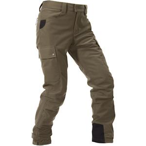 BASSDASH Walker-Lw Mens Waterproof Breathable Hunting Pants with Silent Outer Fabric for Fishing Turkey Upland (36W x 30L, Khaki Green)