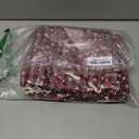 Shappy 24 Pcs Christmas Drawstring Gift Bags Xmas Buffalo Plaid Burlap Advent Bags 10 x 8 Inches Linen Treat Candy Bag with 32.8 ft Rope 24 Card(Black Red Snowflake)