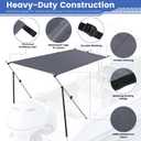 Universal T-Top Shade Extension 1400D Polyester with Adjustable Poles
