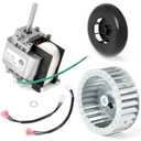 Furnace Draft Inducer Motor for Carrier, Bryant, Payne and Jakel Furnace 318984-753 HC21ZE117 HC21ZE114A LA11AA005 Inducer Motor with Blower Wheel Kit Replacement Parts