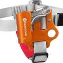 NewDoar Foot Ascender Riser Rock Climbing Mountaineering Equipment Climbing Device (Left Orange)