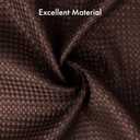 AmazerBath Brown Shower Curtain Waffle Textured, Fabric Shower Curtain Thick Heavy Duty 240GSM Hotel Quality Bathroom Shower Curtains, 72 x 72 Inches