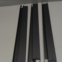 Peryiter 6 Pcs Front to Back Rails Lateral Drawer Hanging File Bar Black File Cabinet Rails Stainless Steel Cabinet Parts for Sides Letter Size Folders Storage Organizer, 15.76'' Long