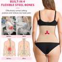 Gotoly Waist Trainer for Women Zipper Corset Shapewear Tummy Control Faja Body Shaper Waist Cincher Workout Girdle (Beige, S)