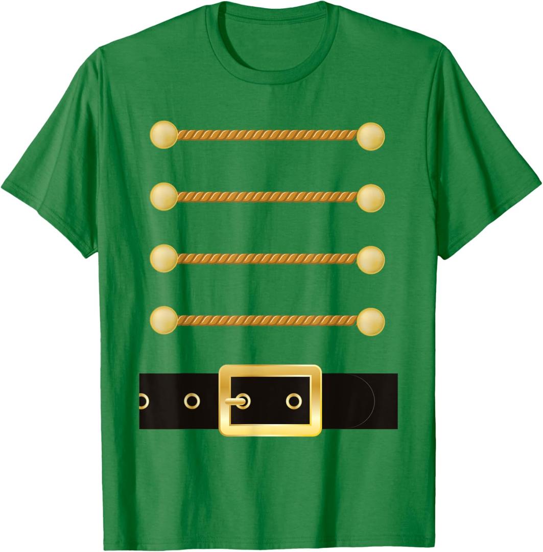 Nutcracker Character Soldier Costume Uniform Funny Christmas T-Shirt XS