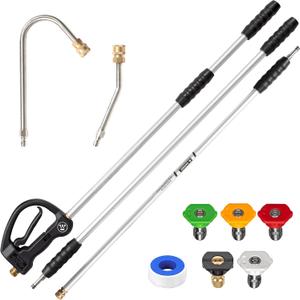 Westinghouse 9 Ft. Pressure Washer Extension Wand for Gas and Electric Pressure Washers, 126l X 1.3w X 1.3h Inches