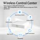 Tuya ZigBee 3.0 Hub/Wireless Gateway (Only 2.4Ghz), WiFi Smart Home Bridge Remote Controller,Work with Tuya ZigBee Smart Device, White