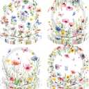 Pickmesh 60 Pcs Spring Wildflower Paper Plates 9 Inches Watercolor Flower Floral Disposable Dinner Dessert Plates for Spring Summer Wedding Bridal Baby Shower Birthday Tea Party Decoration Supplies
