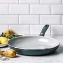 GreenPan Dover Healthy Ceramic Nonstick, 12" Frying Pan Skillet, PFAS-Free, Dishwasher Safe, Comfort Grip Handle, Grey