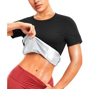 Junlan Waist Trainer Vest Women - Sweat Waist Trainer for Women Working Out Sweat Vest (Large, Silver)