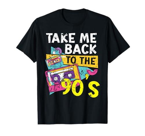 Take Me Back to The 90's 1990 Vintage Nineties Party 1990s T-Shirt, XL