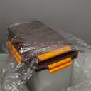 Dog Food Storage Container Stainless Steel with Scoop, 16 LB /11 LB Airtight Pet Metal Food Storage Bin, Cat Food Container for Dry Dog, Cat Food, Bird Seed, Keep Food Fresh, Brown