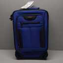 U.S. Traveler Charleville Fabric Expandable Spinner Luggage. , Blue, 20 inch