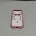 Miracase Magnetic for iPhone 17 Pro Case 6.3" [Compatible with MagSafe] Full-Body Phone Case with Built-in Glass Screen Protector & Camera Control,Drop Proof iPhone 17 Pro Cover, Pink