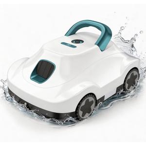 (2026 Upgrade) Cordless Robotic Pool Cleaner, Automatic Pool Vacuum for Above Ground & Inground Pools, 180-Min Runtime, 3L Basket for Leaves & Debris, Auto-Parking, Powerful Suction up to 2200 Sq.Ft