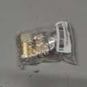 Uenede 2PCS Brass 3/4" NPT Female to 1" Hose Barb Fittings Adapter Connector Include 2 Clamps for Water/Oil/Gas