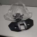 Adjustable 3 inches Windshield for Can-Am Ryker 600 900 Sport & Rally Edition 2019-2023 All Models, Front Vented Wind Deflector Windscreen Accessories( Replace # 219401023, 219400771) (Smoke Gray)