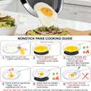 Non Stick Frying Pans, 12-inch with Lid, Hybrid Frying Pans Nonstick Stainless Steel Skillets, Dishwasher & Oven-Safe, Stay-Cool Handle, PFOA Free Cookware, Compatible with All Cooktops