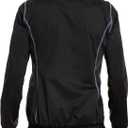 LAZAWG Sauna Suit for Men Sweat Suits Long Sleeve Sauna Jacket Workout Sweat Shirt Zipper Only Top for Gym Workout Exercise (Medium, Black)