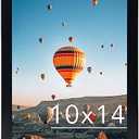 JCJMY 10x14 inch Picture Frame Black for 30 x 40cm Diamond Painting Art, Horizontal and Vertical Formats for Wall Hanging, 10 x 14 Wall Gallery Poster Photo Frame with Durable Shatter Resistant