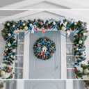 Briwooody 2 Pcs 18ft Christmas Bead Garland 1/2" in Diameter Hanging Christmas Tree Bead Chain DIY Craft String Pearls for Xmas Tree Ornaments, Holiday Party Decor(Royal Blue)