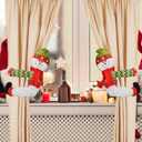 Christmas Tree Topper Snowman, Unique Holiday Xmas Decorations Christmas Trees Hugger Wine Bottle Home Curtain Ornaments Party Decor Funny Home Decor