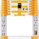 BOWEITI Telescoping Extension Ladder 12.5FT Heavy Duty Upgrade,Aluminum Telescopic Ladder with Upgrade Material/Accessories
