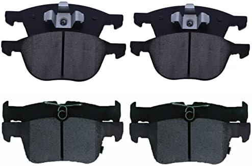 EXPPOWER Replacement for Ceramic Brake Pads Front and Raer Ford Escape 2017/2018/2019 2.5L/FWD and with 1.5L (D1044 D1665)
