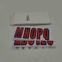 24 Sheets 3 Inch Self Adhesive Vinyl Letters Numbers Stickers for Boat Engine Mailbox House Address Crafts Car Poster Classroom Home Door Window Decor Red