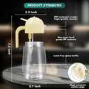 Oil Spray Bottle 2 in 1 Oil Dispenser and Oil Sprayer -20oz/580ML Oil Sprayer For Cooking,Salad,Barbecue,Frying (Beige)