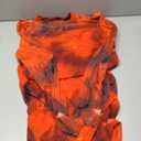 WIHOLL Women's Mesh Sheer Long Sleeve Ruched Mini Dress Sexy Bodycon Mock Neck Cocktail Party Club Spring Dresses 2026 (02 - Red Print)