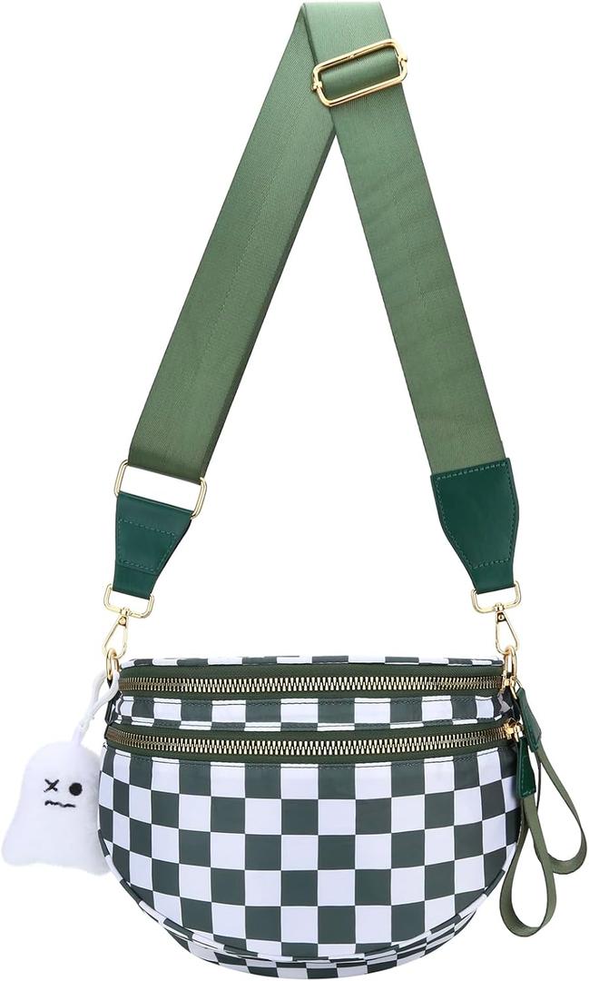 DOB SECHS Crossbody Purse Small Messenger Bags for Women Shoulder Bag (Bum Bag-green)