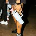 3 x Bow Straw Covers Cap Toppers Compatible with Stanley Tumbler Cups, Cute Pink 10mm Reusable Silicone Straws Topper for 40oz Tumbler with Handle, Stanleys Cup Accessories,3Pcs (A09-3Pack)