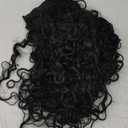 Seamless Kinky Curly Clip in Hair Extensions Real Human hair For Women Brazilian Virgin 3c 4a Curly Clip ins Human Hair Extensions (20inch,#1B)