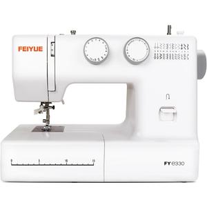 FEIYUE FYe330 Home Sewing Machine with Foot Pedal, Controllable Pedal Speed, 105 Stitch Applications, Powerful Servo Motor, Great for Beginners (White)