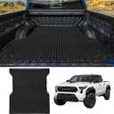 All Weather Truck Bed Mat Fit for 2024 2025 Toyota Tacoma 5FT Vehicle Bed Mat for Toyota Tacoma 2024 Accessories All Season TPE Heavy Guard Odorless Anti-Slip Mats