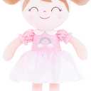 Gloveleya Spring Girl Baby Doll Baby Girl Gift Kids Plush Unicorn Toy Pink 14 Inch