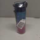 Water Bottle with Straw, 32oz Motivational Water Bottles with Time Marker to Drink, Tritan BPA Free, 1L Sports Water Bottle with Carry Strap LeakProof for Women Gym Fitness Outdoor (1 Pack) (Blue Purple)