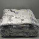 Boho Washable Area Rug 9x12, Spill-Proof Surface, Non-Slip Backin, Low Pile Faux Wool Large Printed Rugs for Living Room, Bedroom, Ding Room, Entryway and Home Decor (Grey, 9x12)