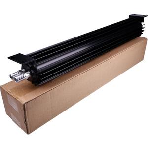 Universal Oil Cooler 562DSL-18 18" Oil Cooler 2 Dual Pass Transmission 2 Holes 1/4" NPT 18 Rows Barb Fittings Universal