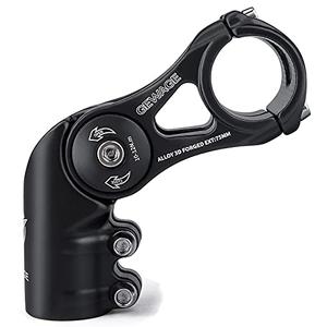 Bike Stem - 130 Degree Adjustable Bicycle Stem- 75mm 90mm 130mm Handlebar Stem Riser for 31.8(1-1/4") Handlebars, Suitable for Most of Mountain Bike, Road Bike, BMX