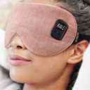 Heated Eye Mask for Dry Eyes: Warm Compress for Digital Tired Eyes, Stye Relief - Cordless, Adjustable Heat & Timer Settings - Airplane/Road Travel, Sleep aid, Office nap Pink