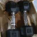 CAP Barbell Barbell 15 LB Pair Coated Hex Dumbbell Weight