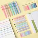 Mr. Pen Aesthetic Bible Highlighter and Pen Set, 16 Pack, 200 Sheets Transparent Sticky Tabs, No Bleed, Chisel Tip