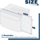 Window Air Conditioner Side Panel with Frame,AC Insulation Side Panels Curtain Kit,Fits for Most 10000BTU Window AC Units