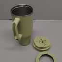 Frost Buddy Thicc Buddy - 50 oz Stainless Steel Vacuum Insulated Tumbler with Lid and Straw for Water - Travel Mug Cupholder Friendly - Gifts for Women Men Him Her (Matcha)
