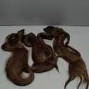 Fliace Clip in Long Wavy Synthetic Hair Extensions 20 Inch Brown with Caramel Highlights 6PCS Thick Hairpieces Fiber Double Weft Hair for Women