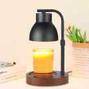 Dimmable Candle Warmer Lamp Adjustable Height Electric Wax Melt Warmer for Jar Scented Candles Suitable for Home Office Decor Birthday Gifts for Women Mom Grandmawith 2 Bulbs