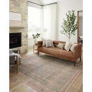 Loloi Angela Rose Aubrey Collection AUB-02 Aqua/Sand 2'-3" x 3'-9", .19" Pile Height, Accent Rug